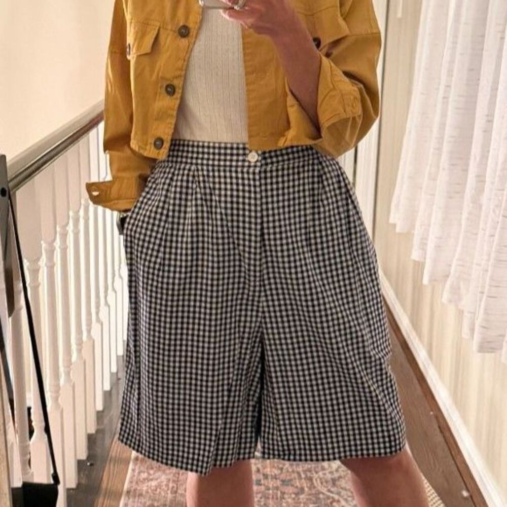 Coastal Prep Alison Craig Gingham Culotte Shorts